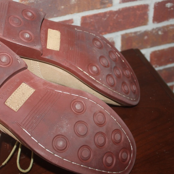 Bass Brockton Tan Suede Leather oxford shoes size 10.5M EUC - Picture 5 of 5